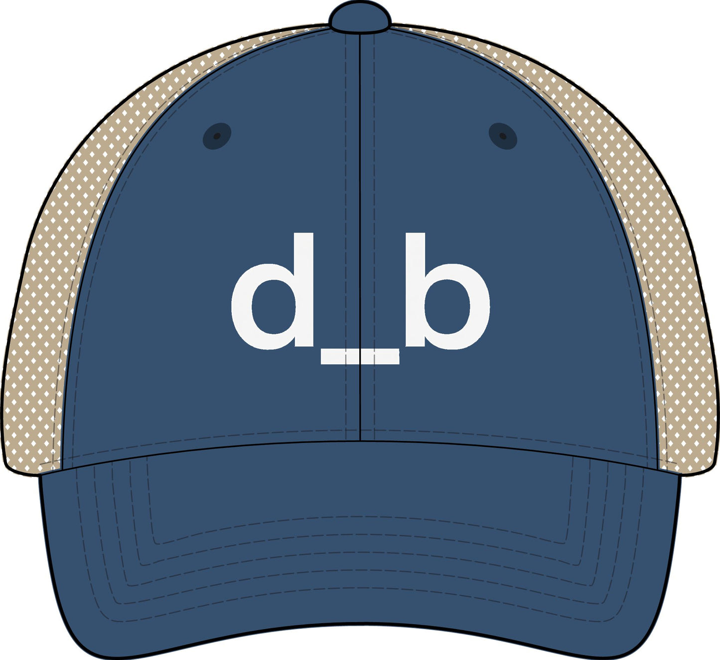 "d_b" - Women's Washed Mesh-Back Cap
