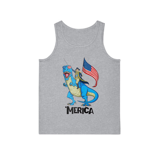 Patriotic Dinosaur Tank Top