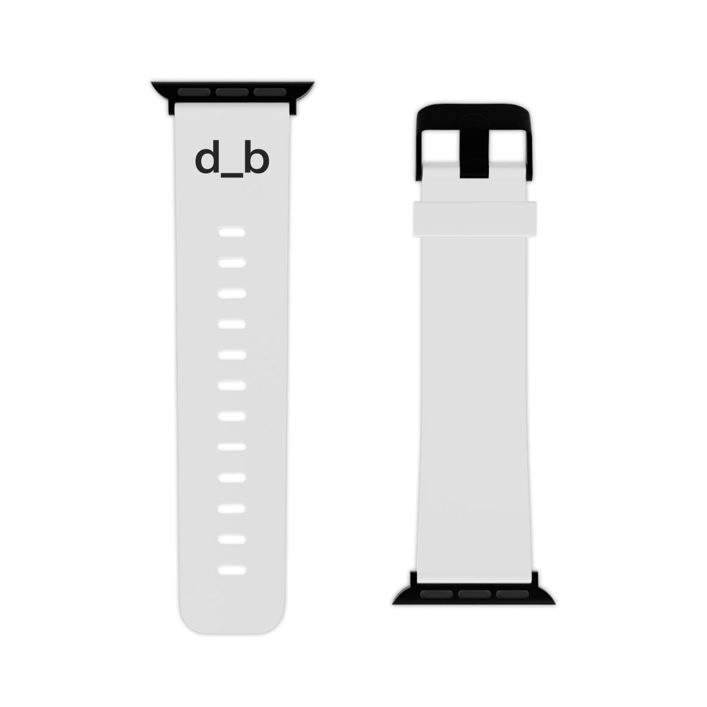 Apple Watch Band — White Silicone "d_b"
