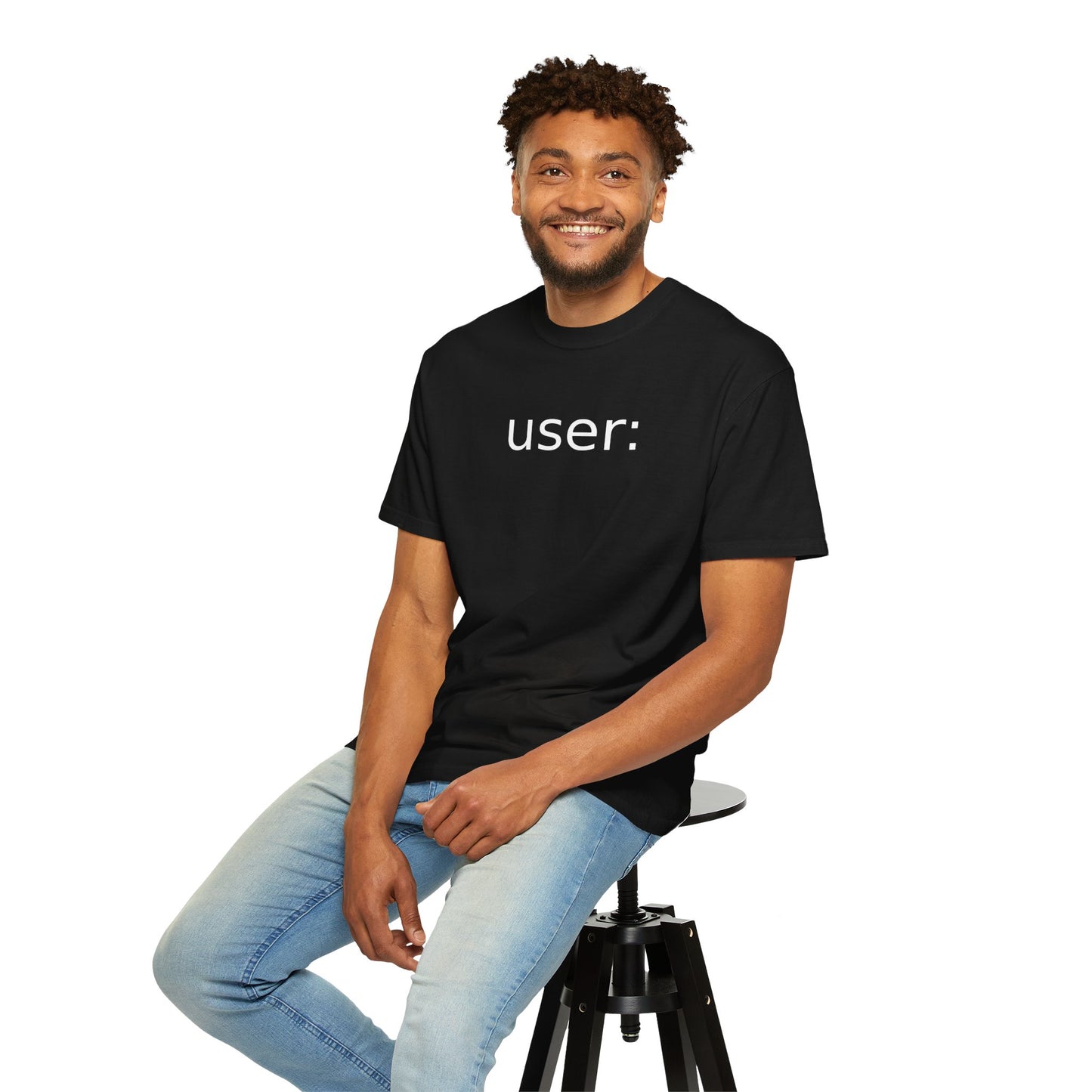 d_b — "user:" t-shirt