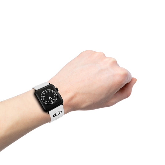 Apple Watch Band — White Silicone "d_b"