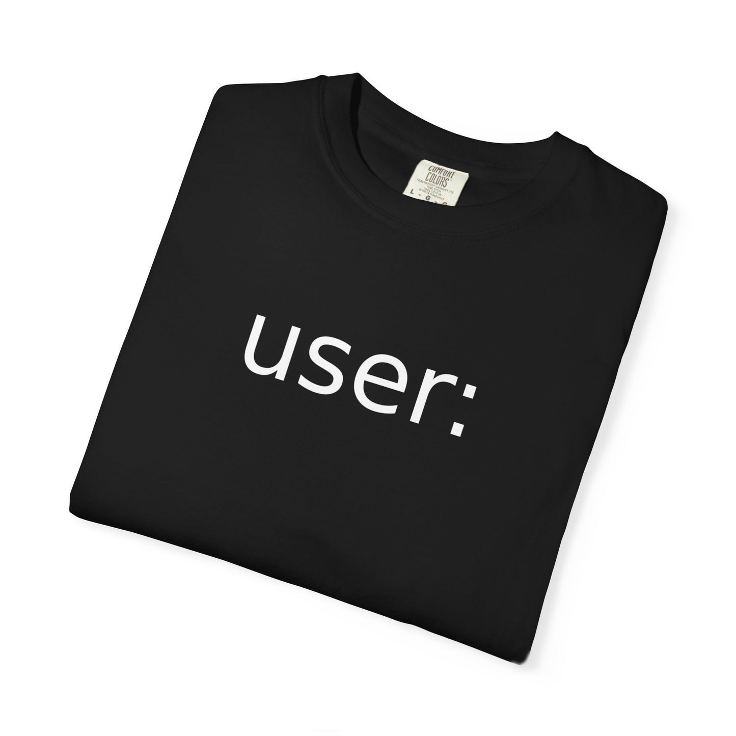 d_b — "user:" t-shirt