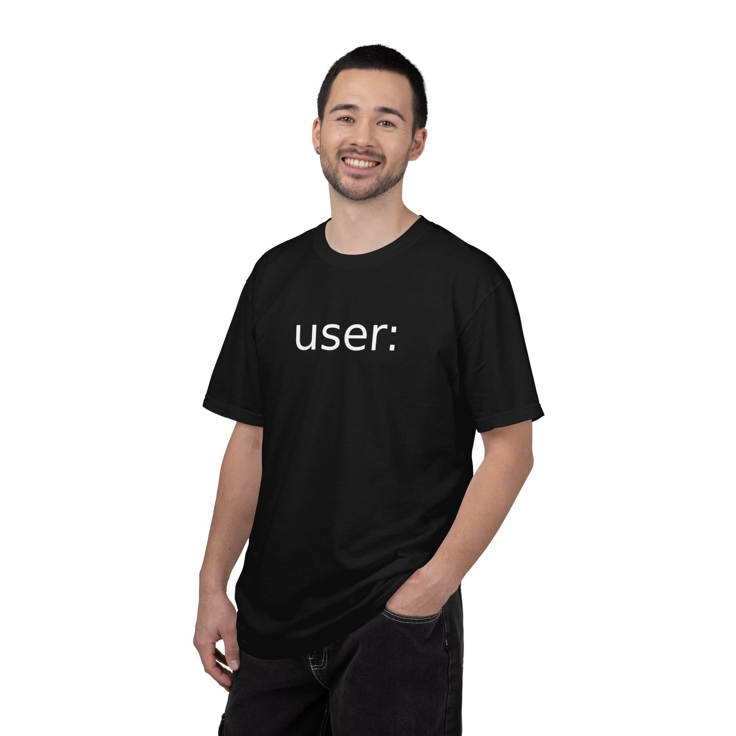 d_b — "user:" t-shirt
