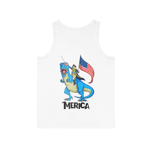 Patriotic Dinosaur Tank Top