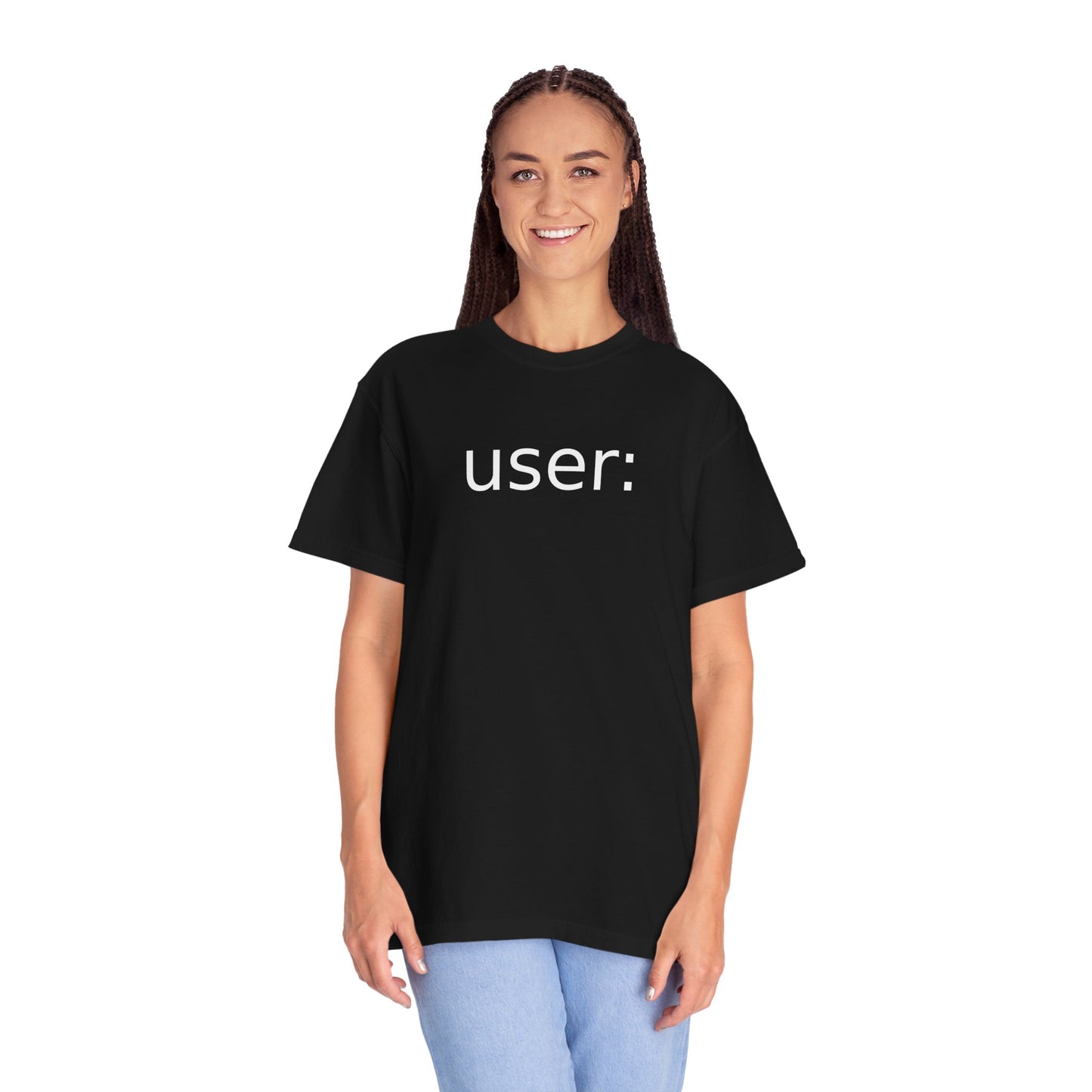 d_b — "user:" t-shirt