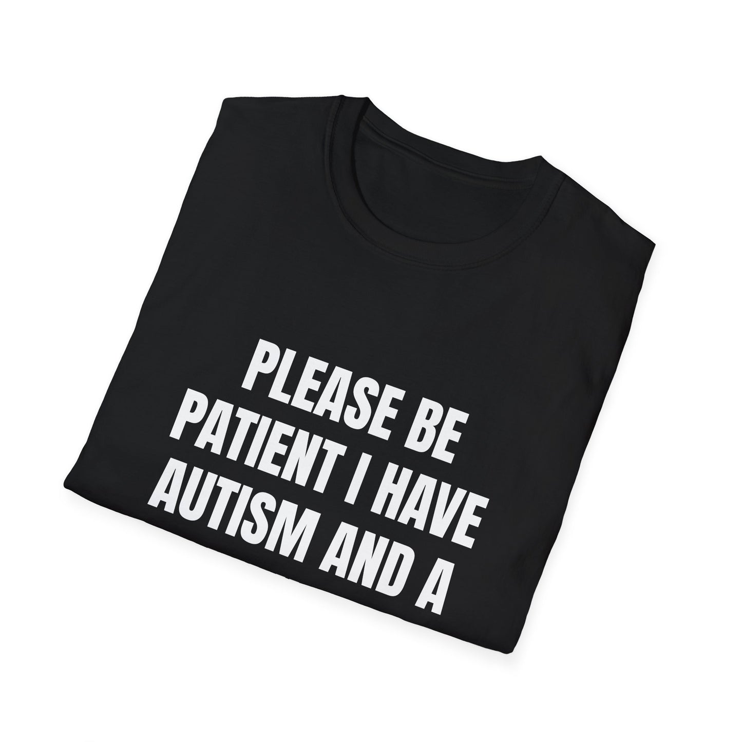 Please Be Patient I Have Autism and a Gun in My Pocket - Funny Autism Awareness Tee, Gift for Autism