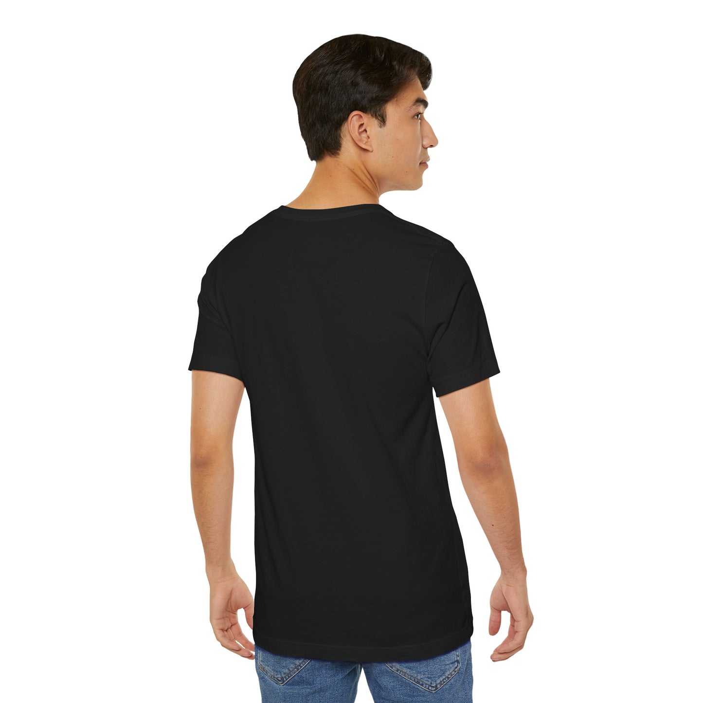 Humannoyed_b Tee — Neon Blue Sci‑Fi Graphic T‑Shirt