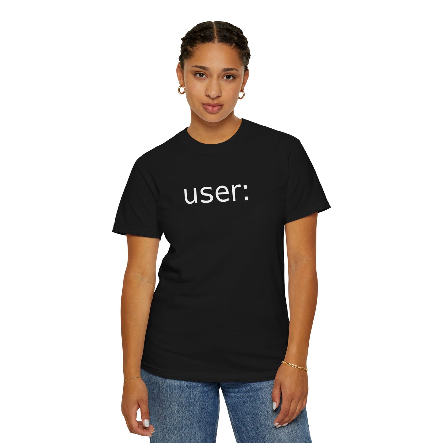 d_b — "user:" t-shirt