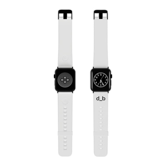Apple Watch Band — White Silicone "d_b"